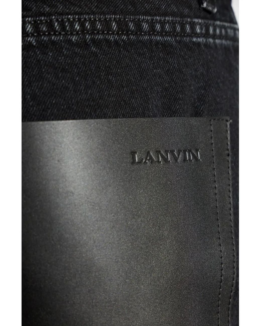 Lanvin Blue Logo-embossed Jeans for men