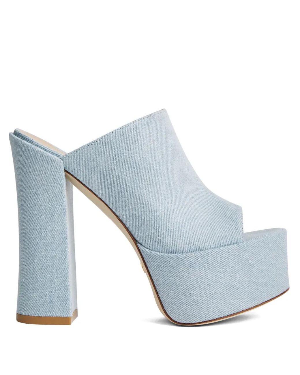 Stuart Weitzman Blue 145Mm Skyhight Heeled Sandals