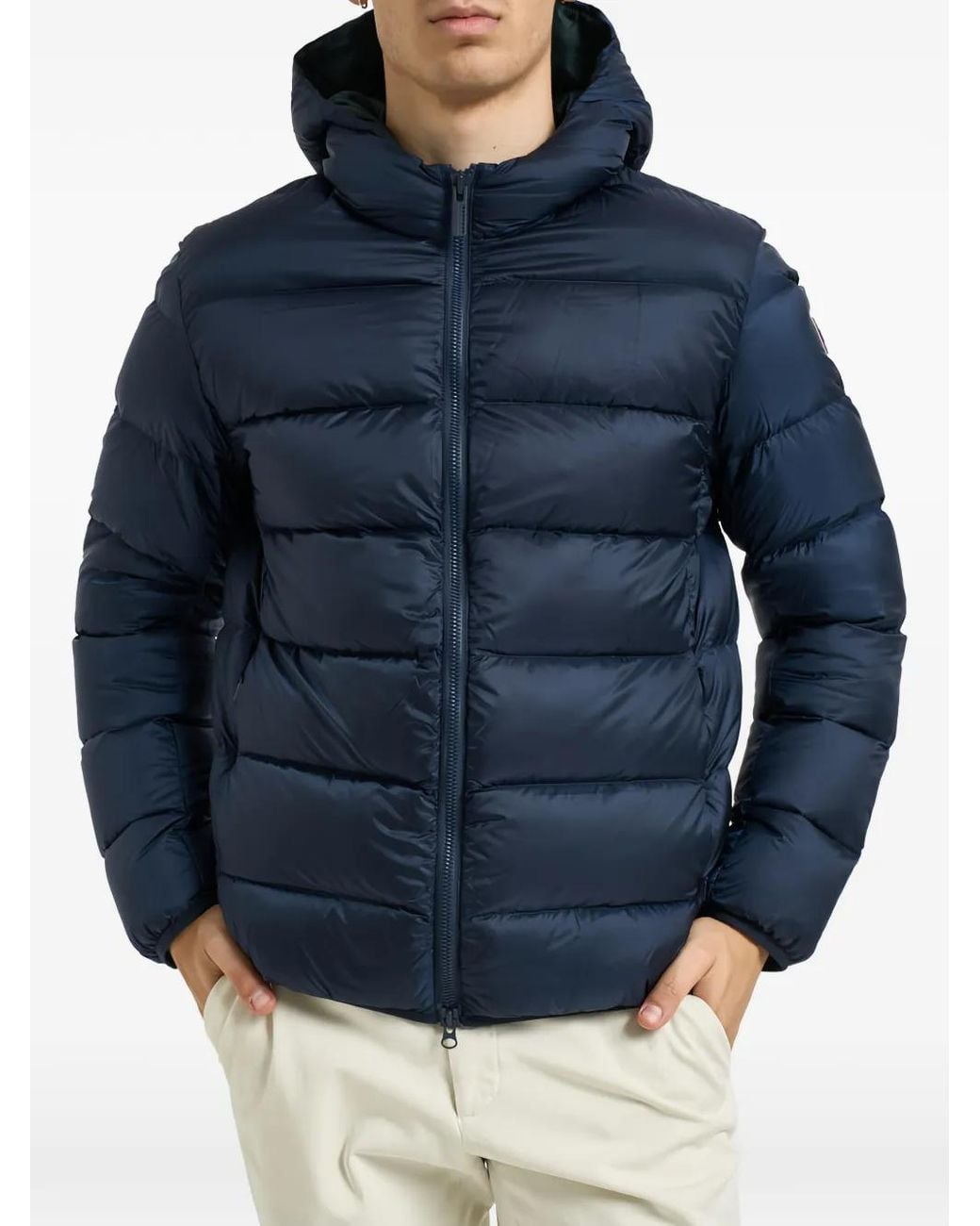 Colmar Blue Padded Hooded Jacket for men