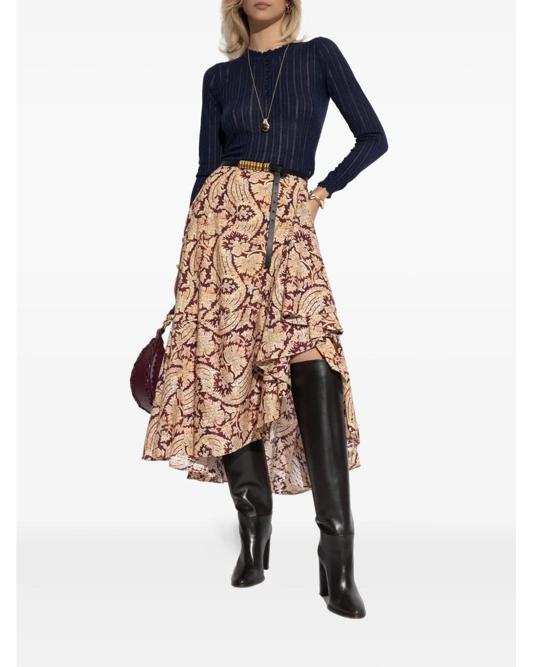 Ulla Johnson Blue Top "Delia"