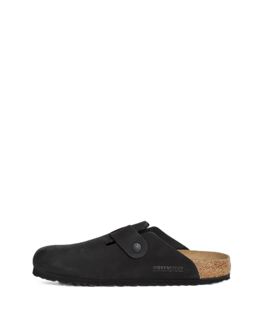 Birkenstock Black Mules Boston En Nubuck