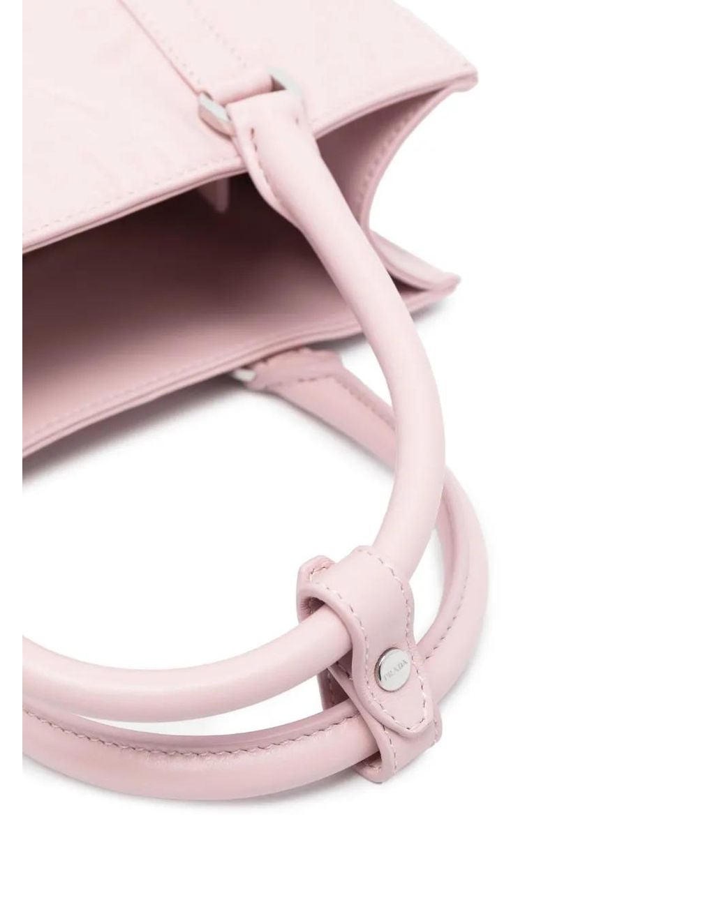 Sac En Cuir Prada en coloris Pink