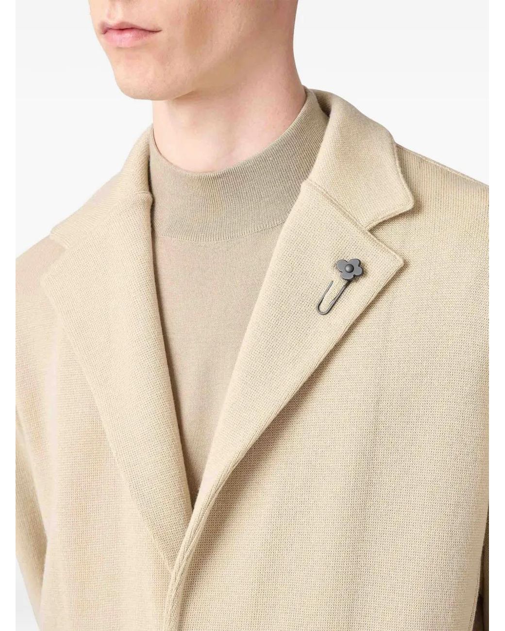 Lardini Sakko mit aufgesetzter Tasche in Natural für Herren