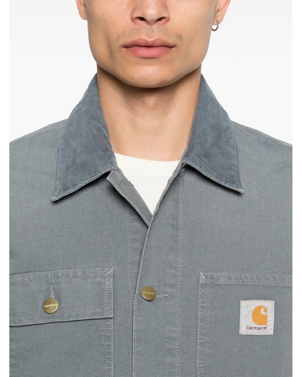 Carhartt Blue Michigan Coat for men