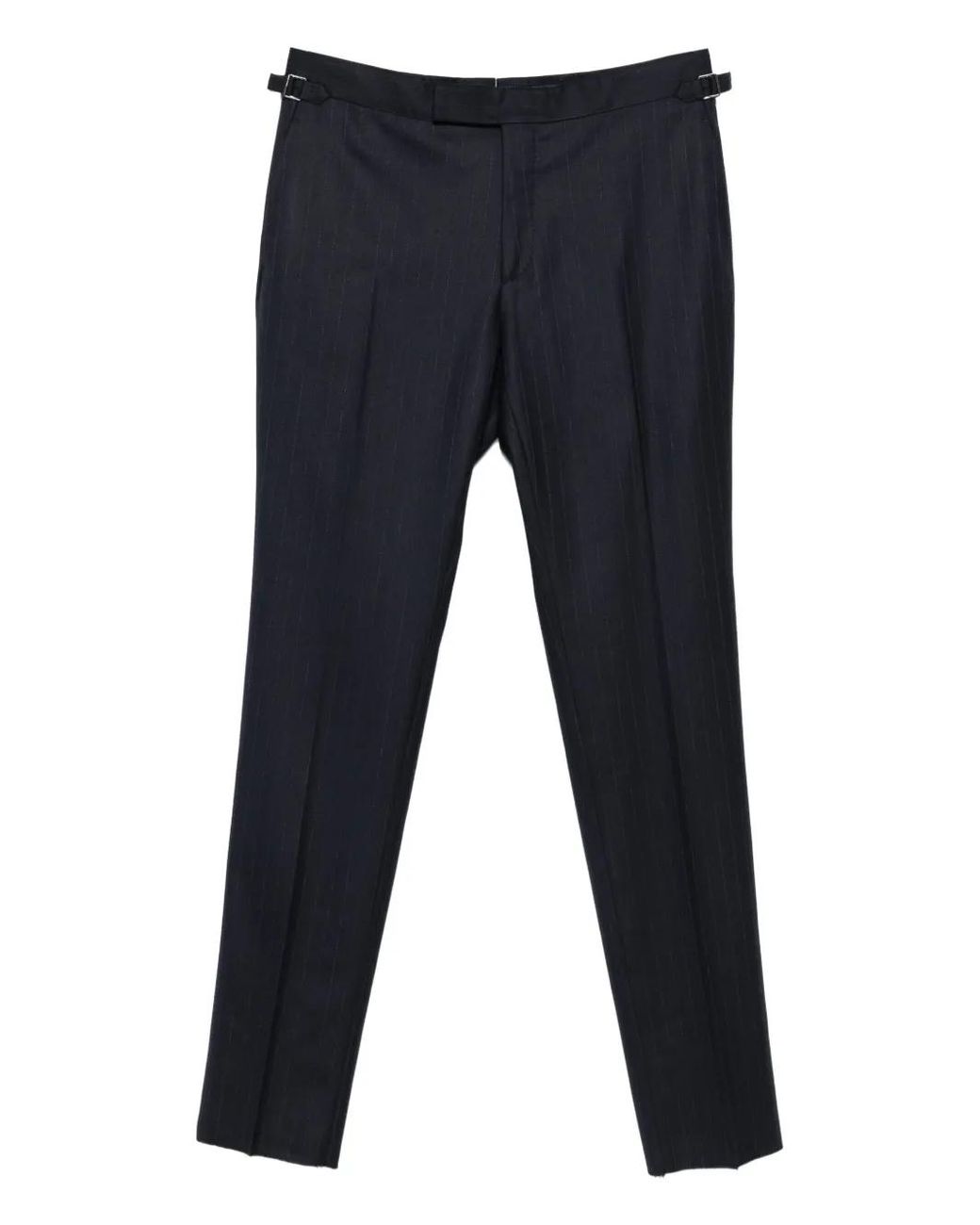 Tom Ford Blue Tailored Pinstripe Trousers for men