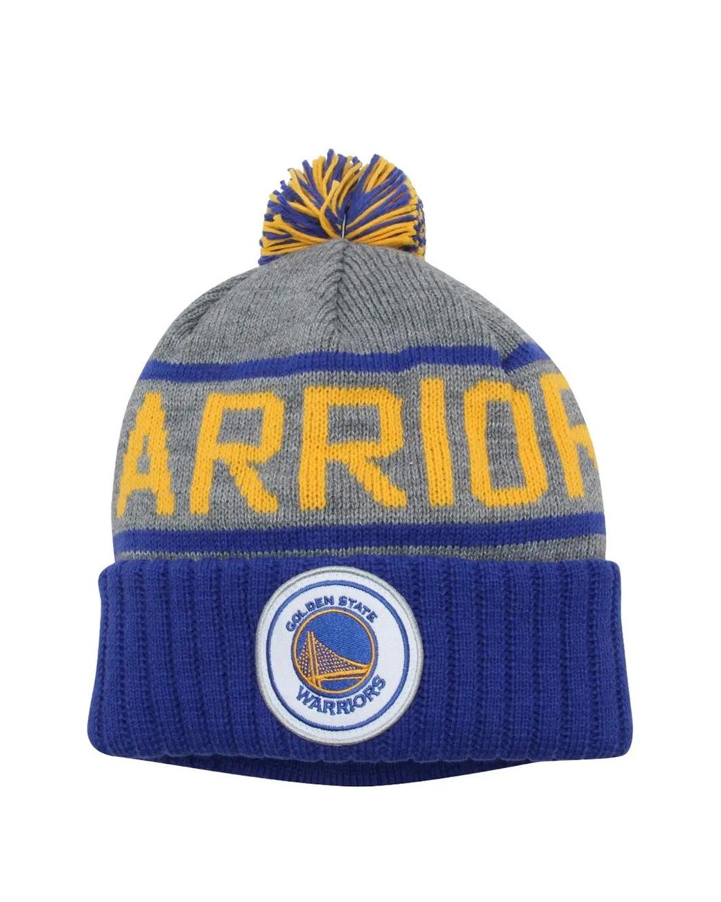 Mitchell & Ness Blue Nba High 5 Golden State Warriors Beanie Hat for men