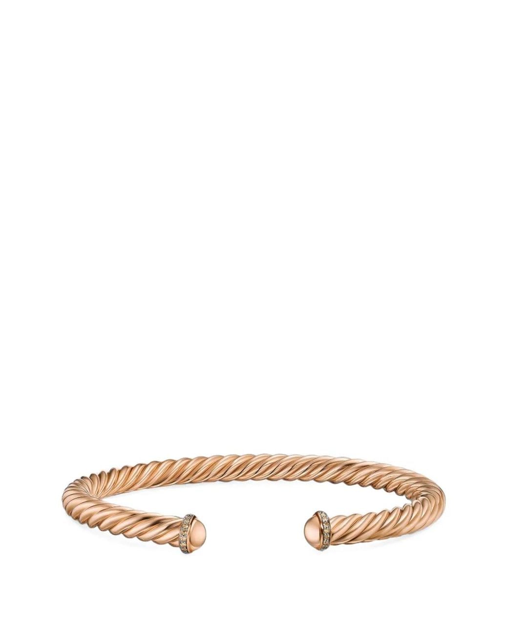 David Yurman Metallic Cable Diamond Bracelet for men