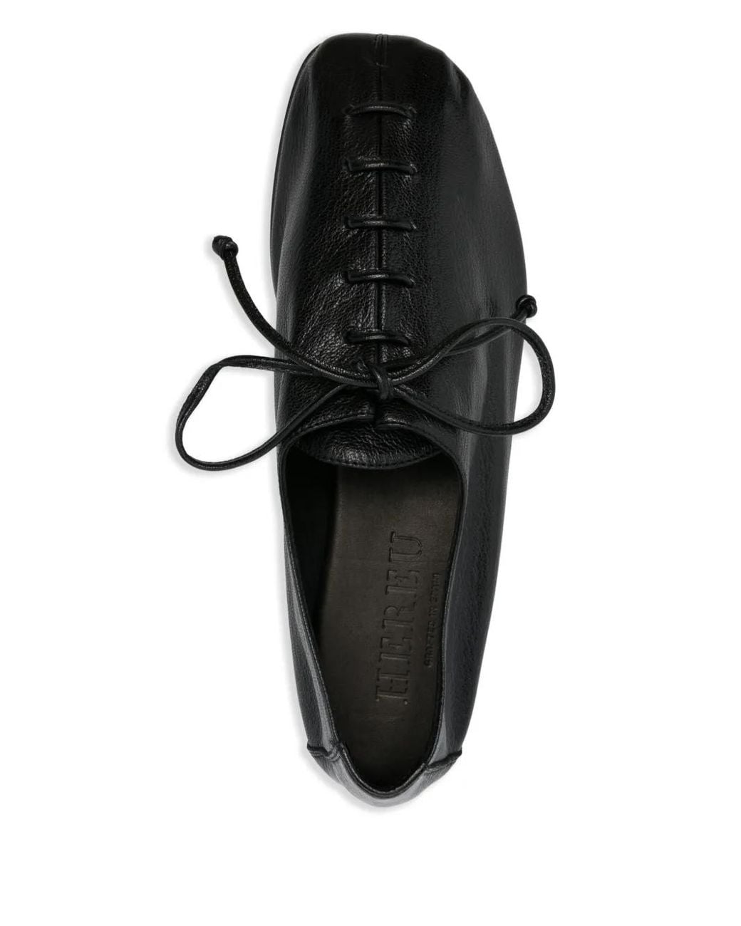 Hereu Black Schwarzes Leder Moccasins