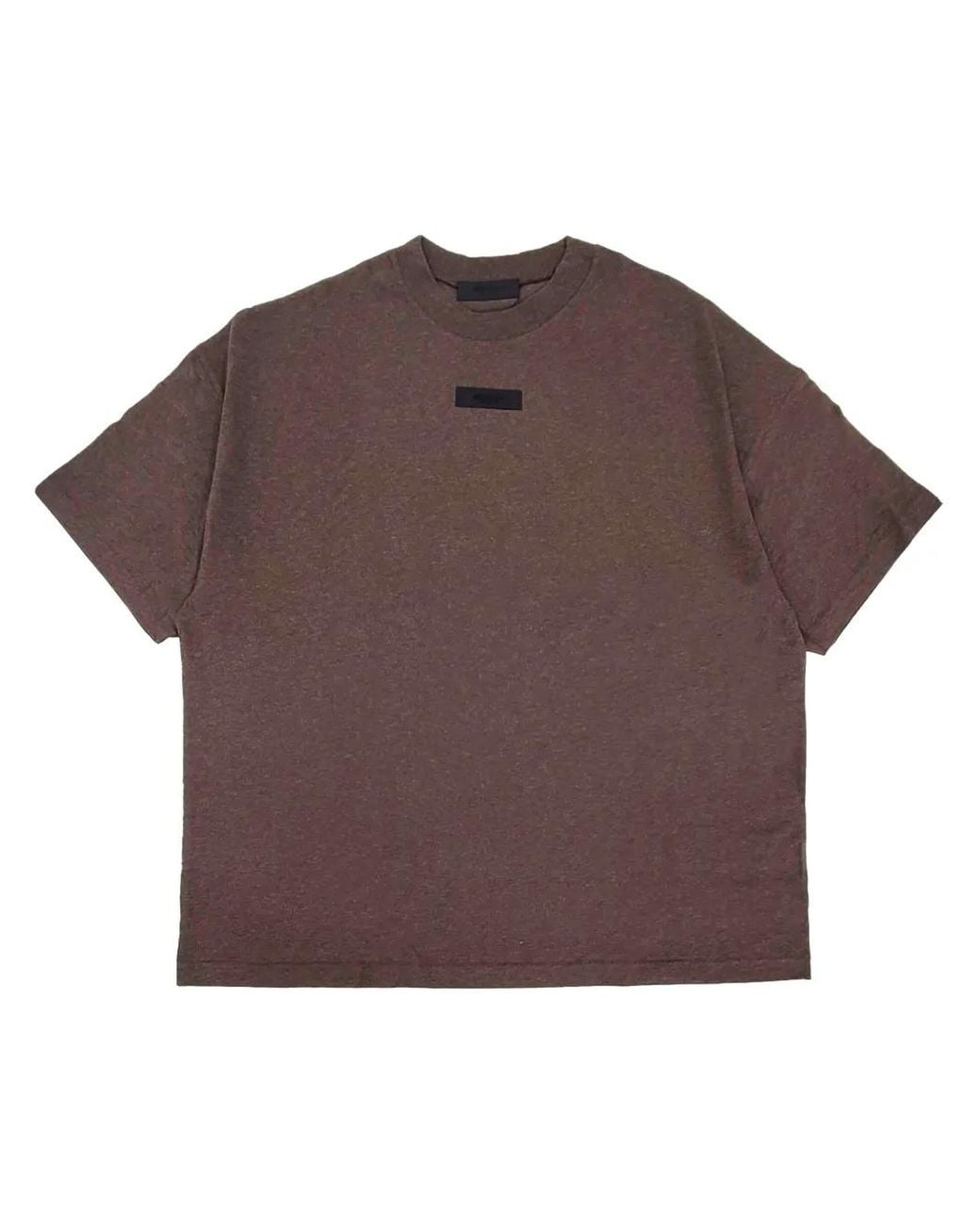 Fear Of God Brown Logo-Appliqué Cotton T-Shirt for men