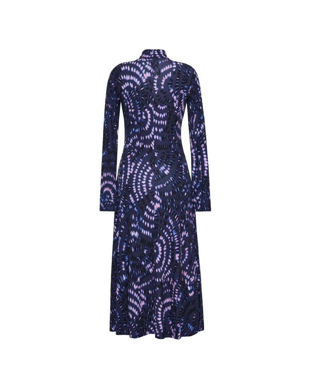 Cara Cara Blue Hera Gathered-Detail Midi Dress