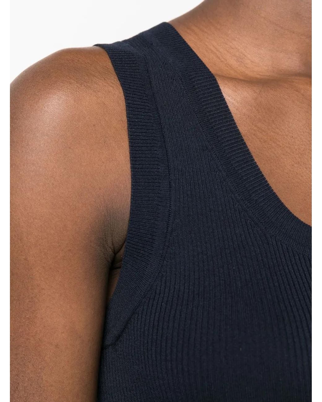 P.A.R.O.S.H. Black Cipria Tank Top