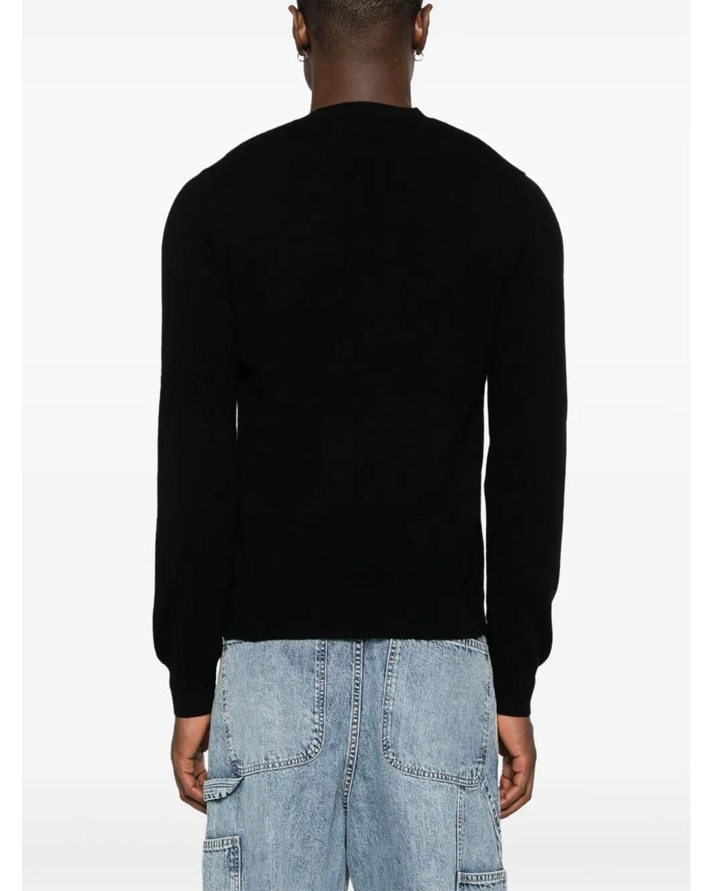 COMME DES GARÇONS PLAY Black Sweater Emblem Knit
