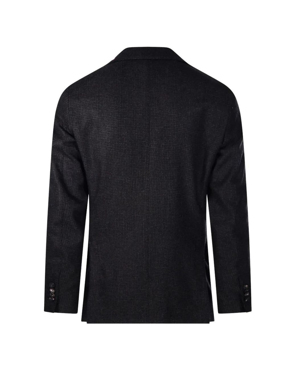 Santaniello Blue Front-Pocket Button Blazer for men