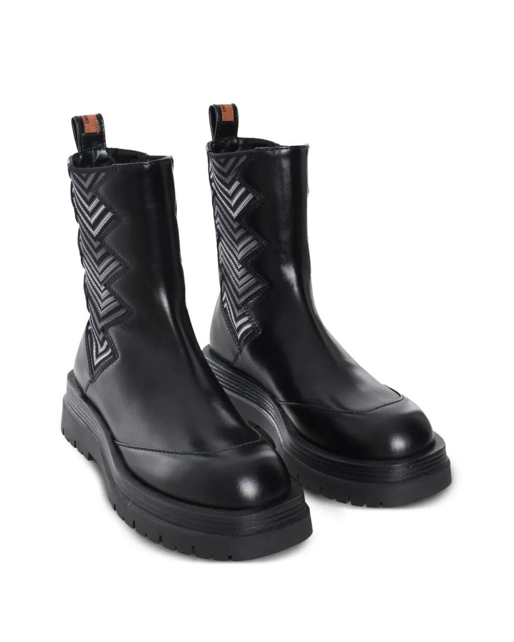 Missoni Black Embroidered-Design Boots