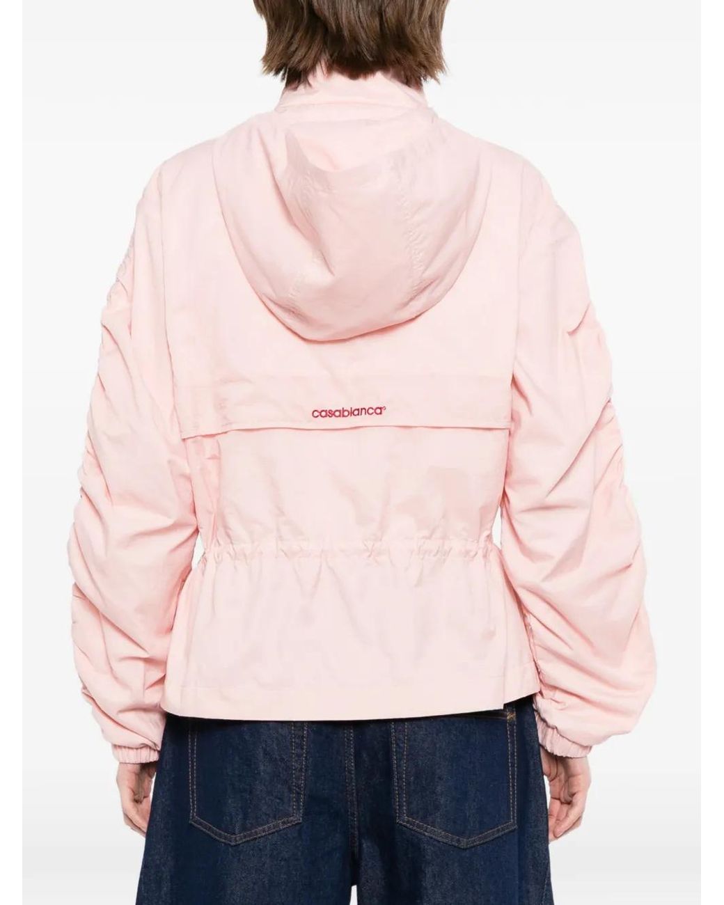 Casablanca Pink Ruched Drawstring Jacket