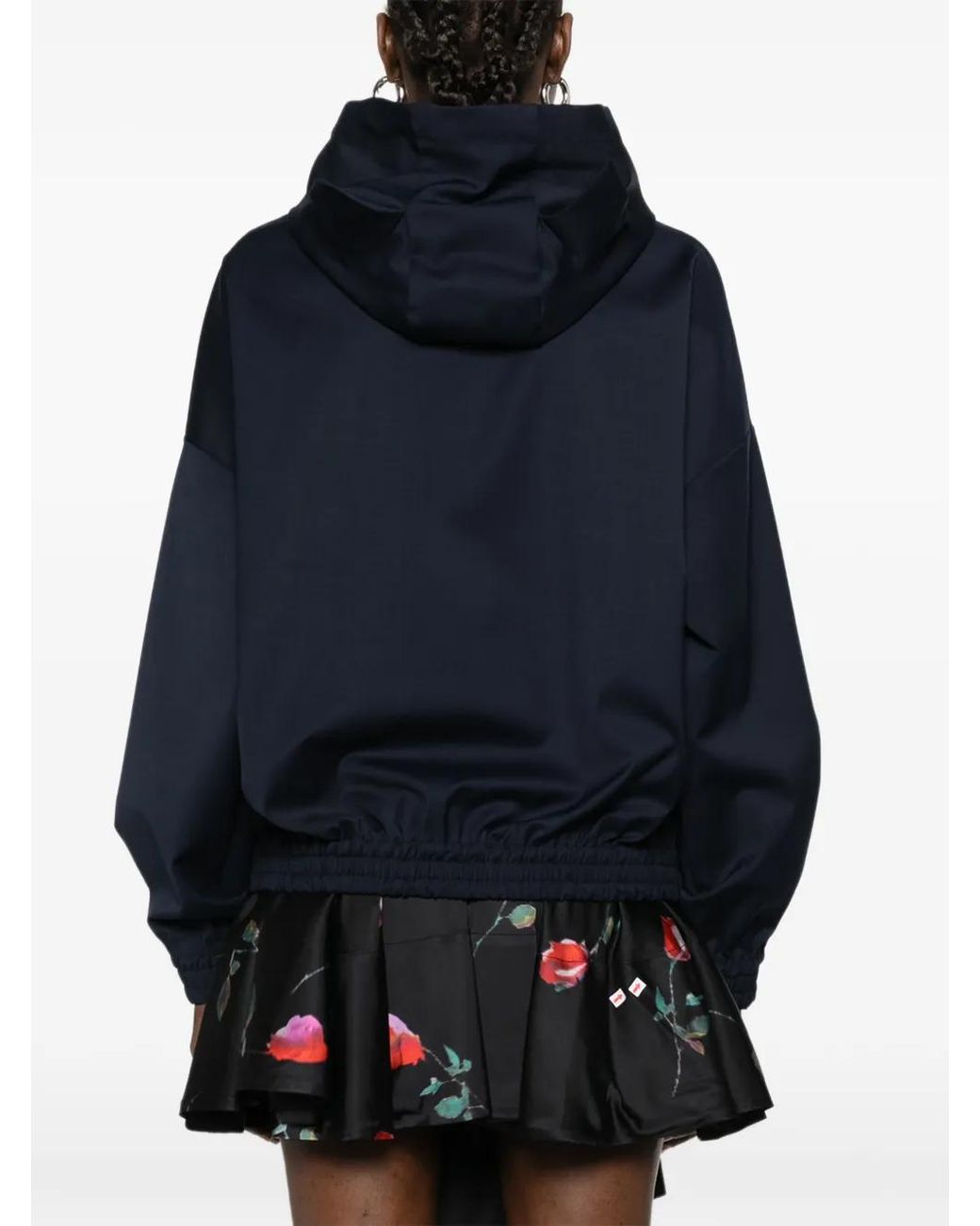 Charles Jeffrey Blue Ears Kagool Drawstring Hoodie