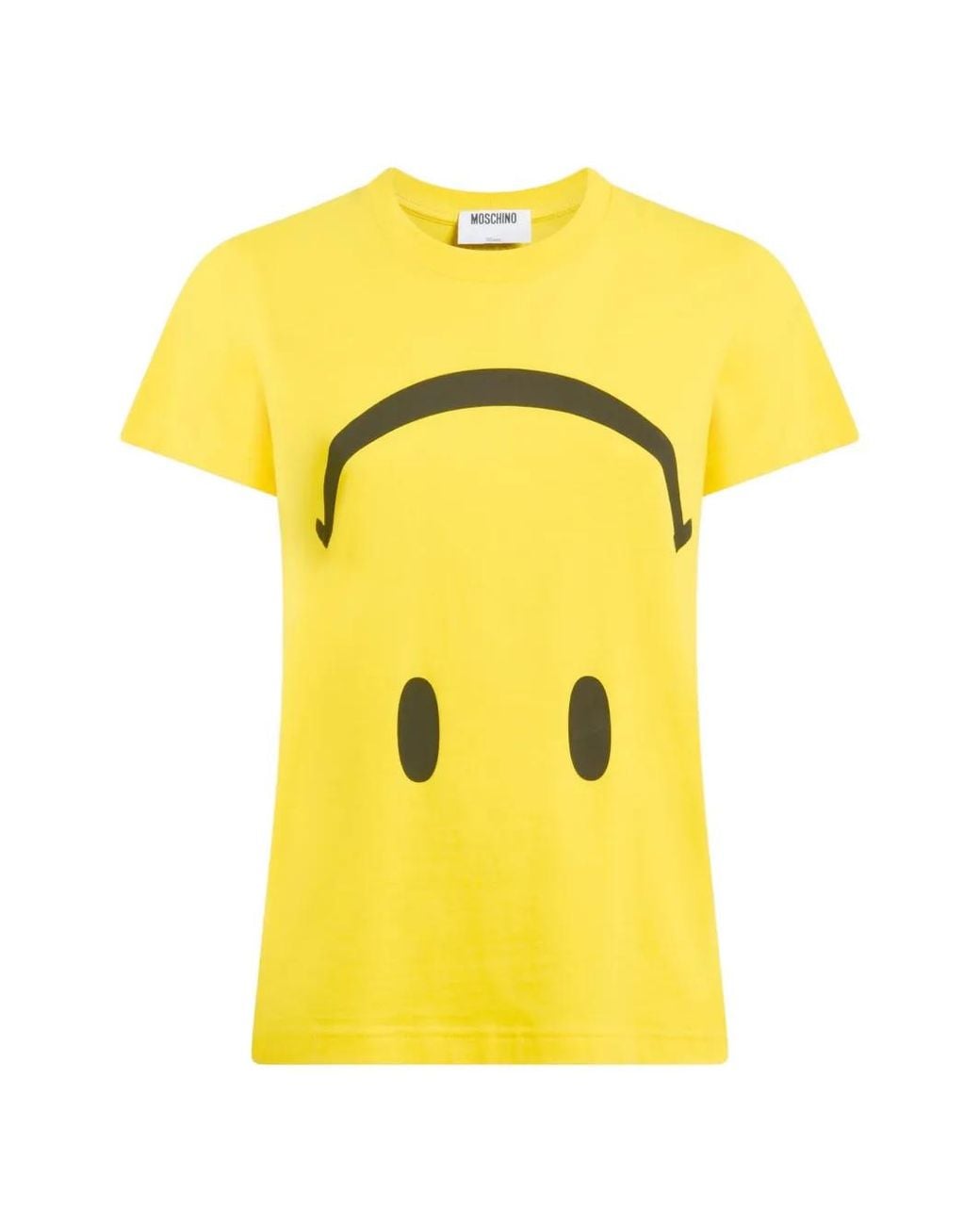 Moschino Yellow Smiley Organic Cotton Jersey T-Shirt