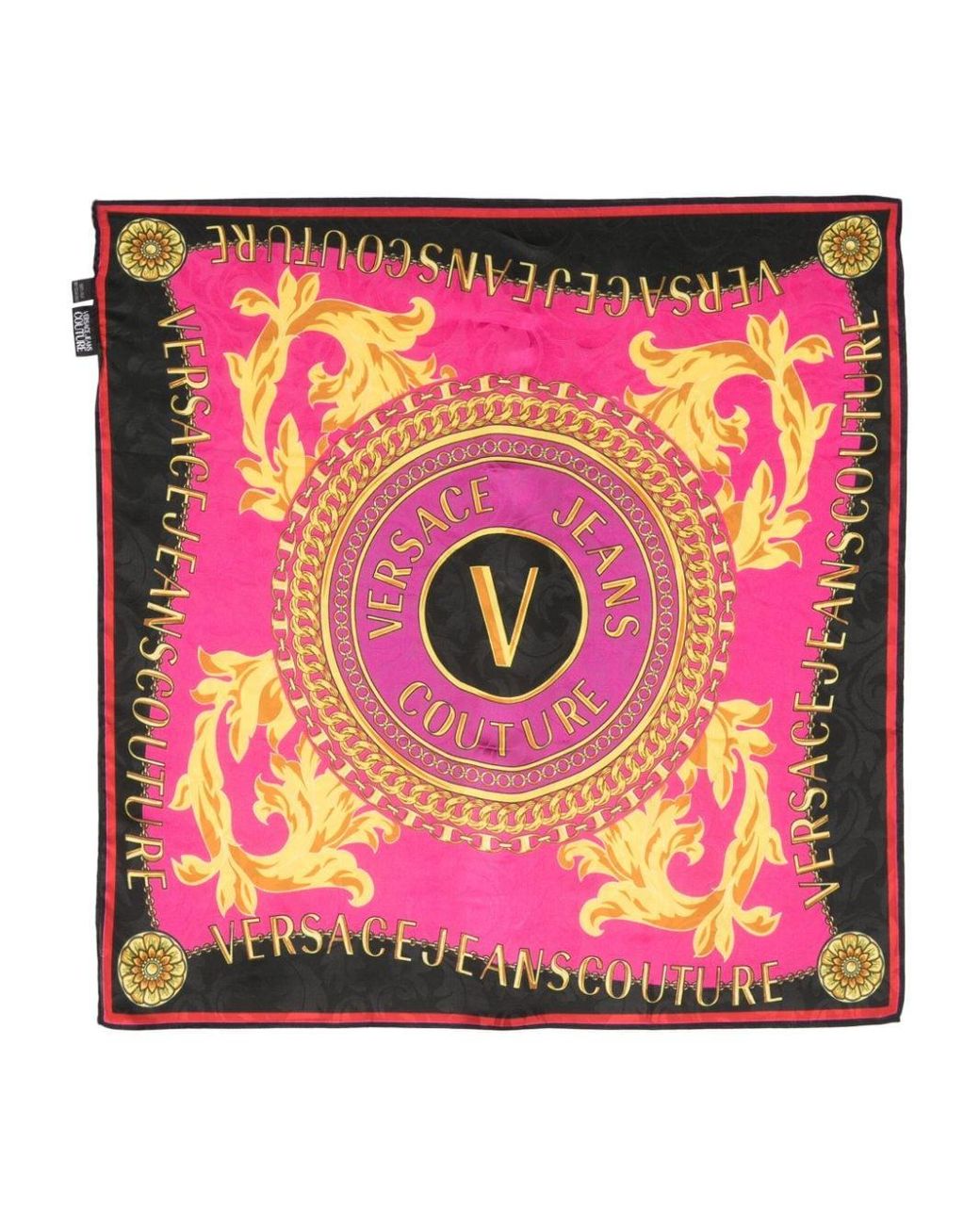 Versace Jeans Couture Sjaal Met Barocco-print in het Roze | Lyst NL