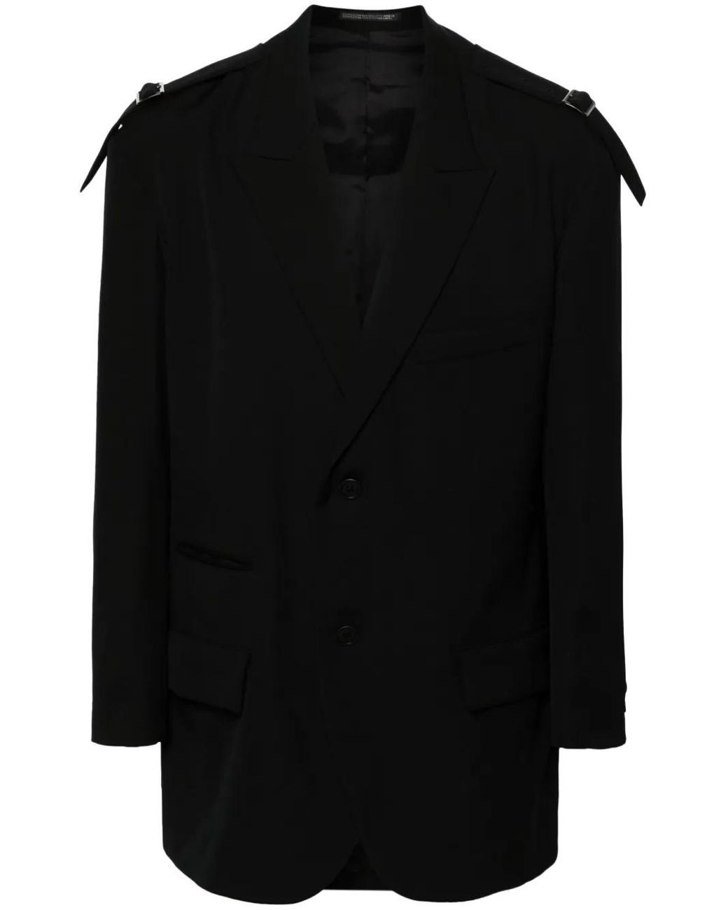 Yohji Yamamoto Black Wool Blazer for men