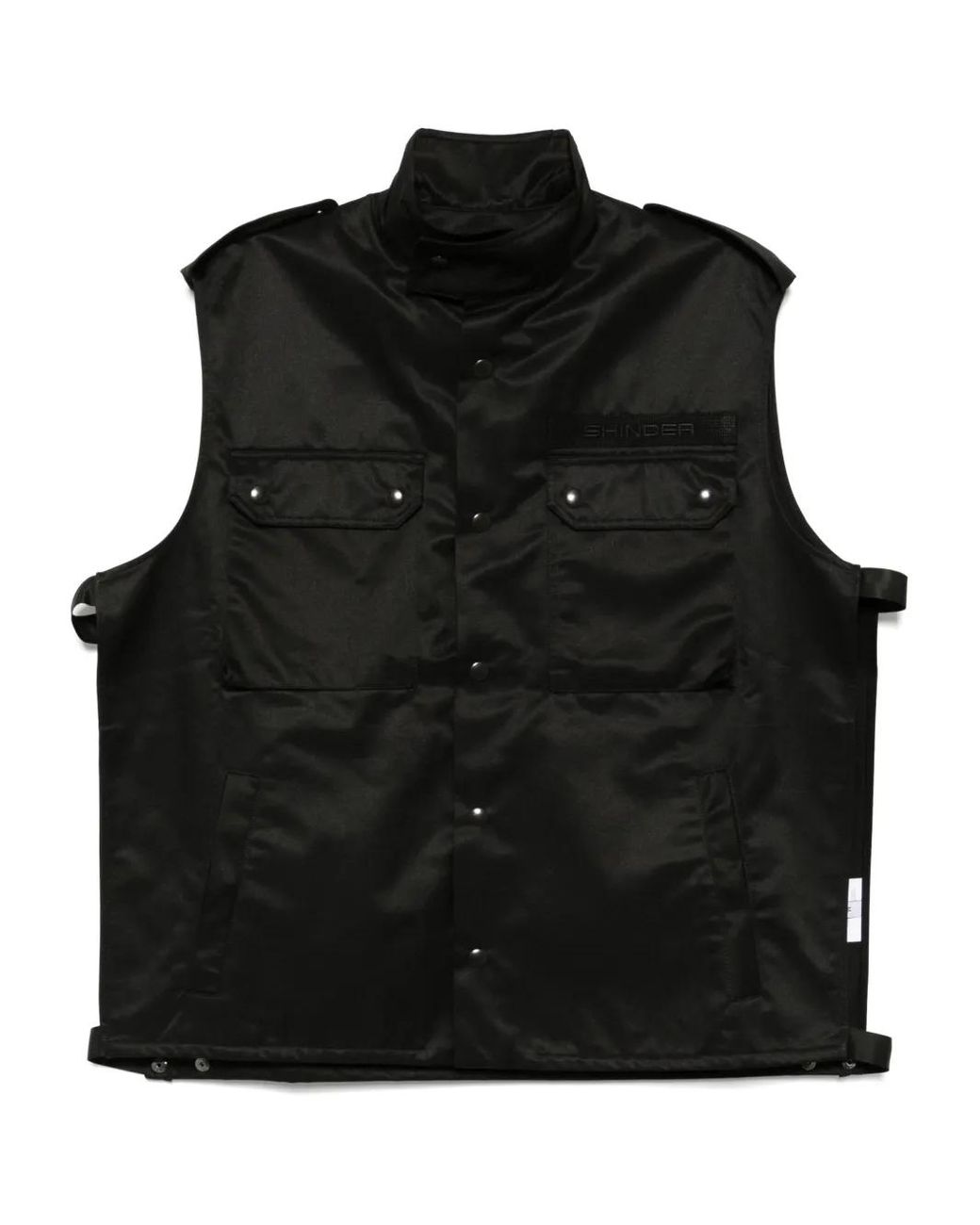 OLLY SHINDER Black Logo-Print Jacket for men
