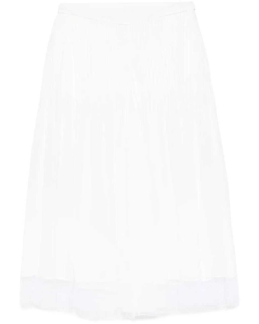 Christopher Esber White Pintuck-Detail Trousers