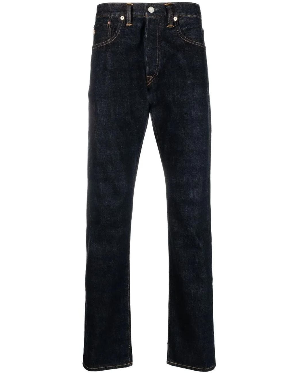 RRL Blue Slim-Cut Five-Pocket Jeans for men