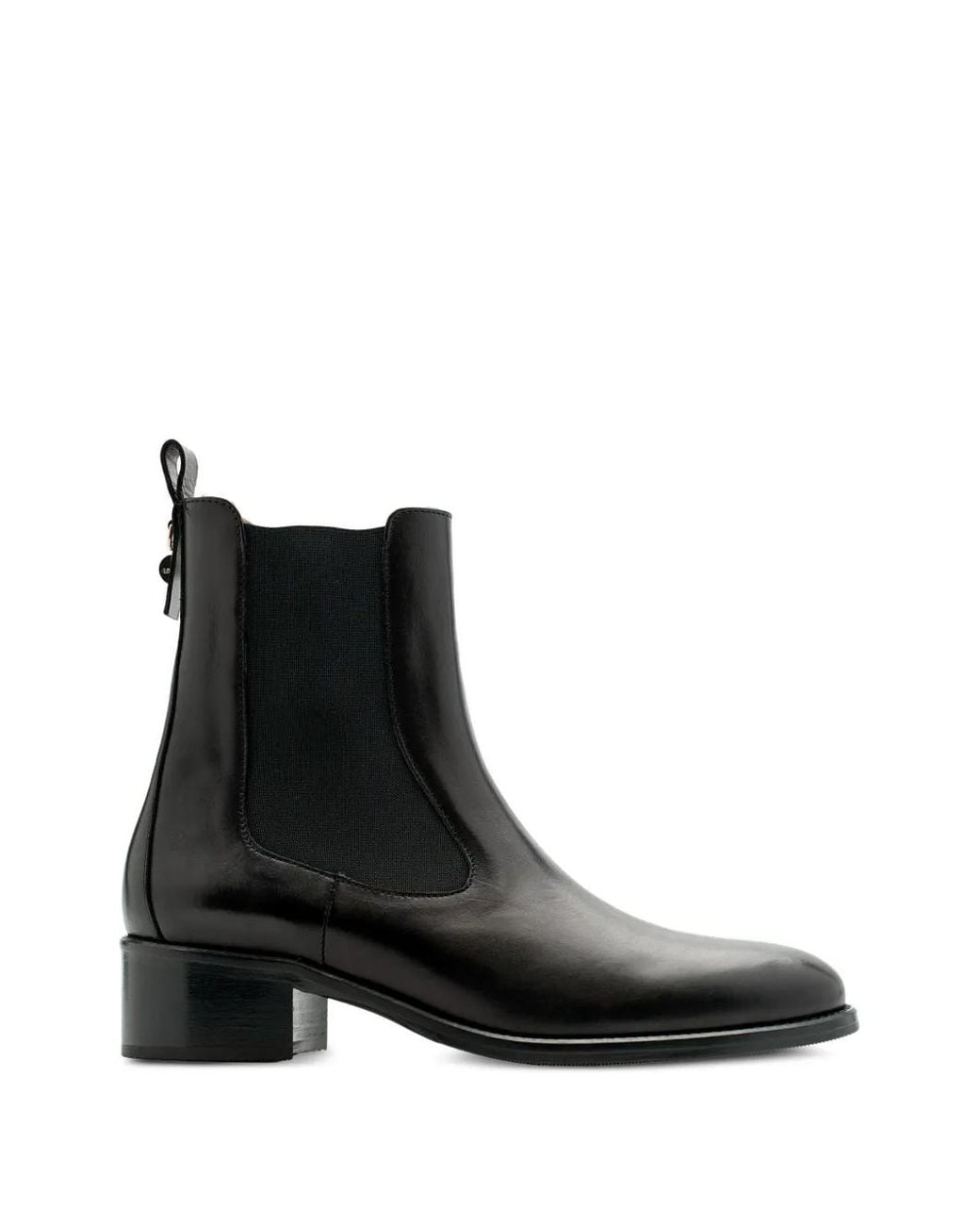 Lottusse Black Pina Leather Chelsea Boots