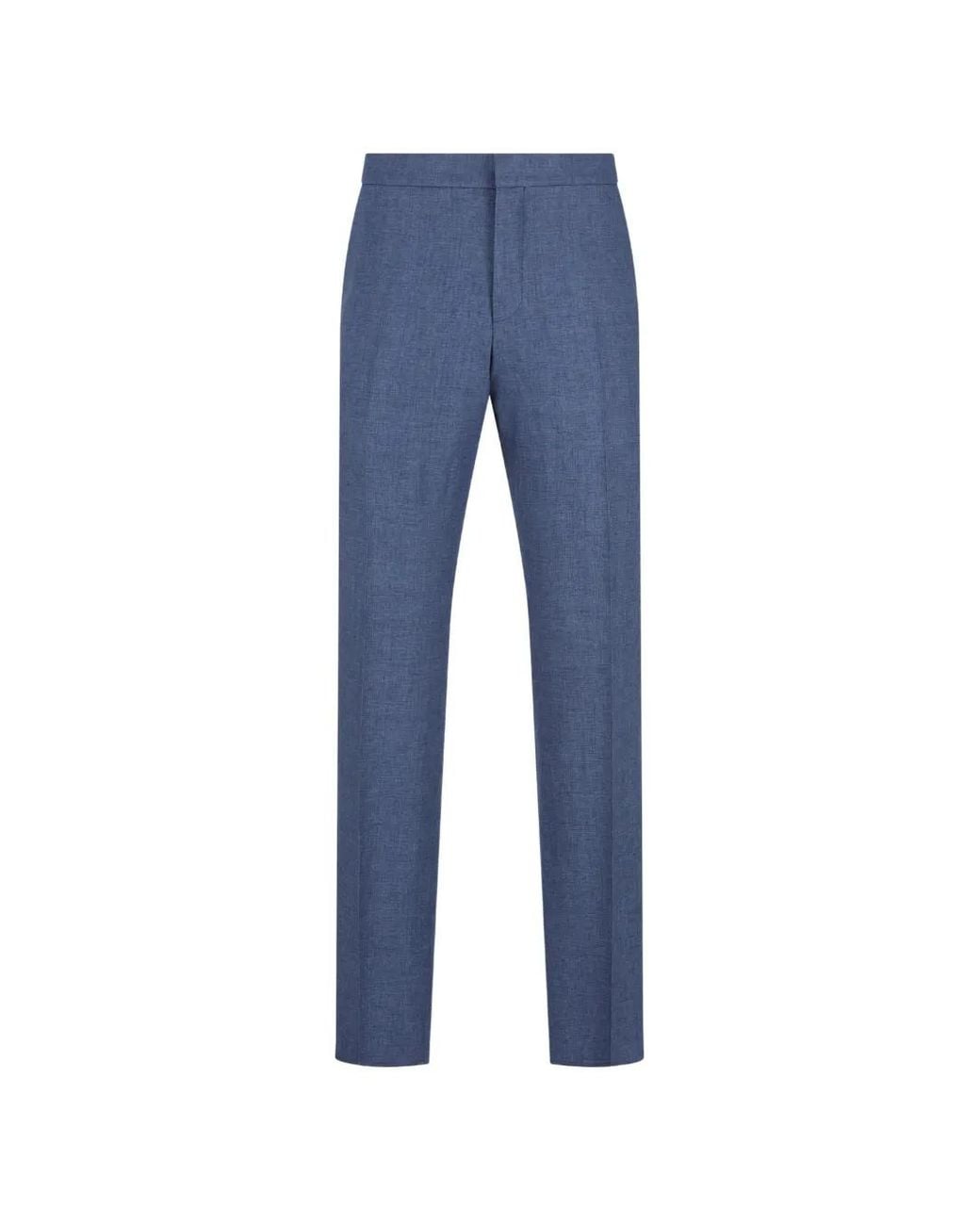 Zegna Blue Elasticated Waistband Trousers for men