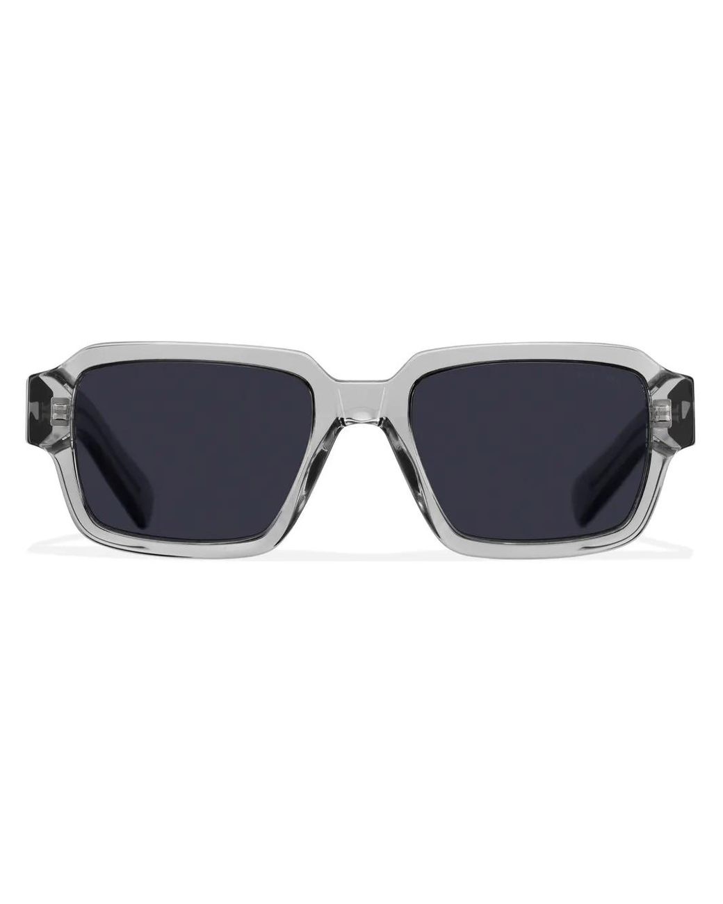Prada Eckige Sonnenbrille Mit Logo in Blue für Herren