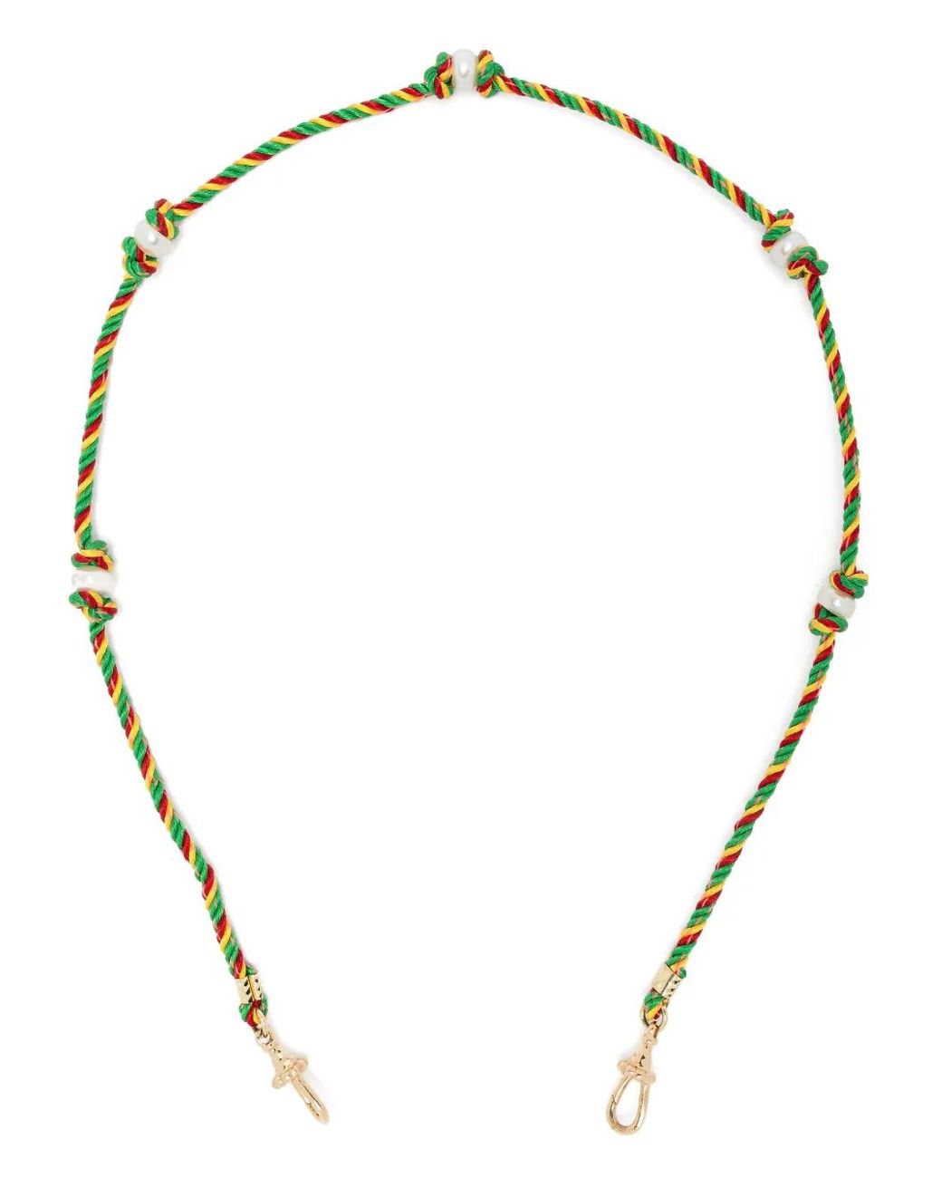 Marie Lichtenberg Metallic 14Kt Mauli Silky Rasta Braided Necklace