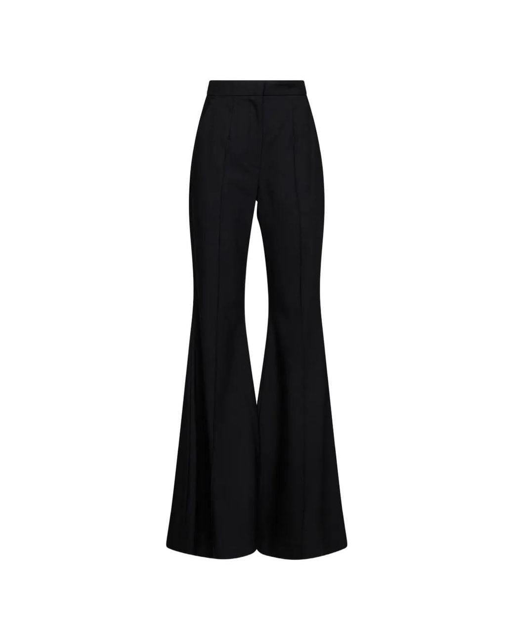 Costarellos Black Creased Flared Trousers