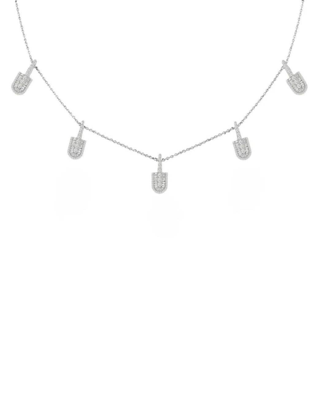 UNION LOS ANGELES Blue Diamond U Necklace