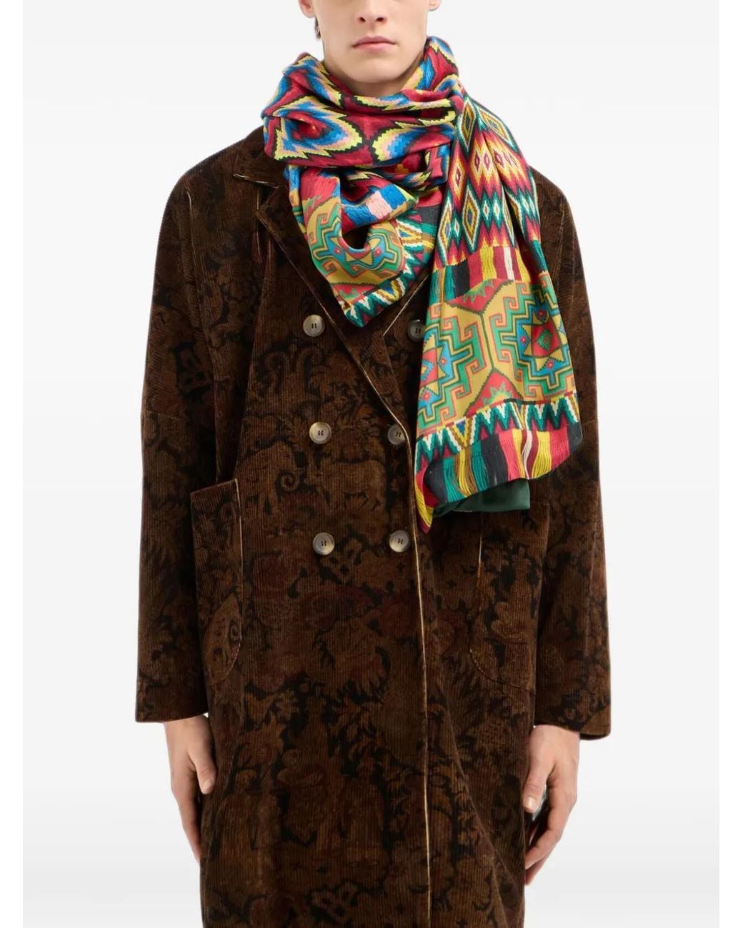 Pierre Louis Mascia Red Aloewon Scarf