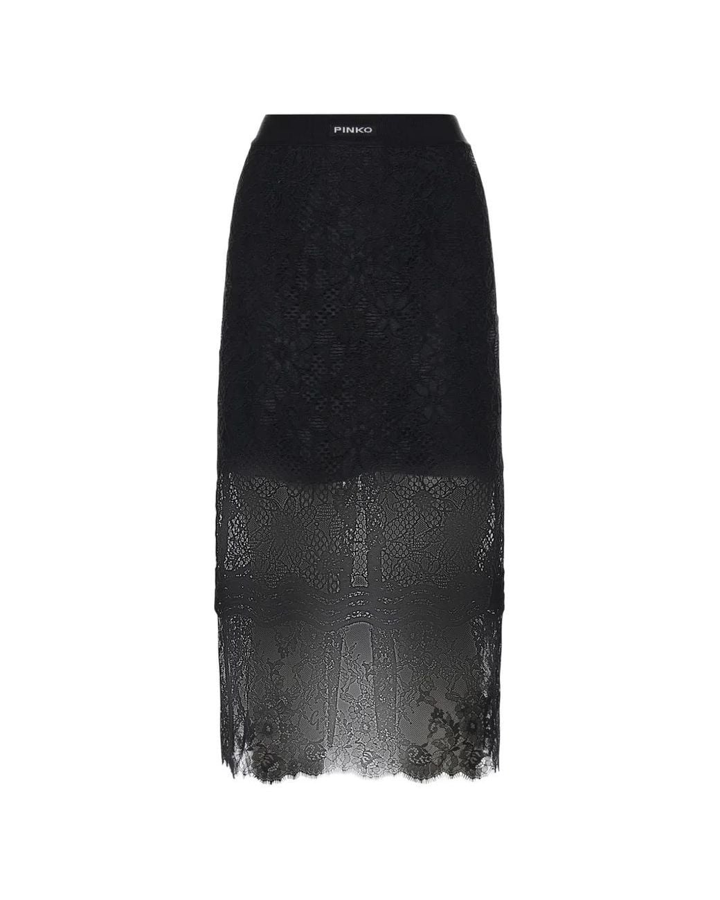 Pinko Black Harmonie Skirt