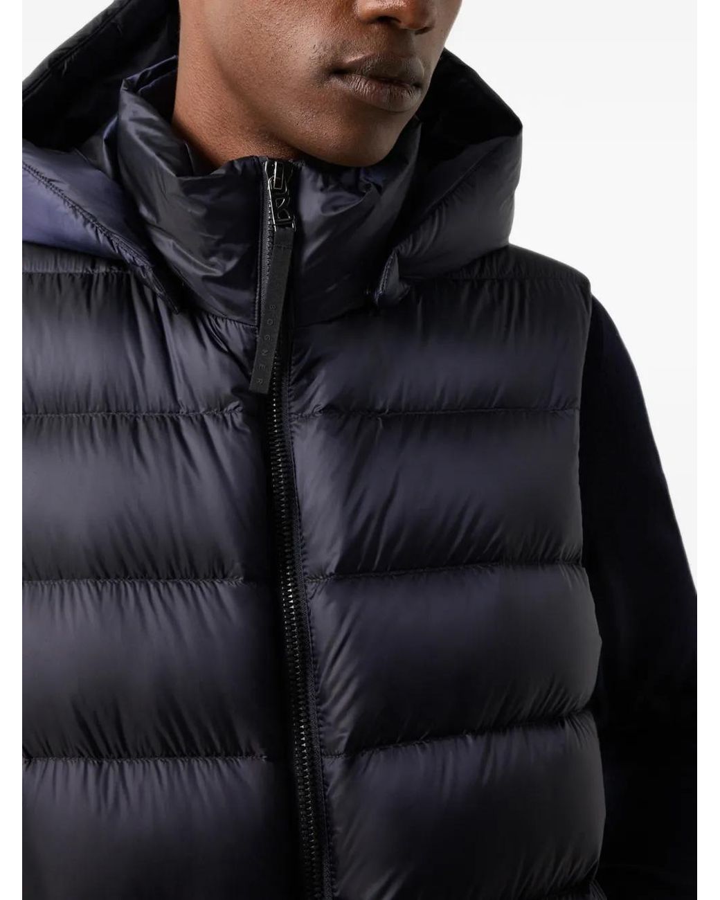 Bogner Black Holger Quilted Gilet for men
