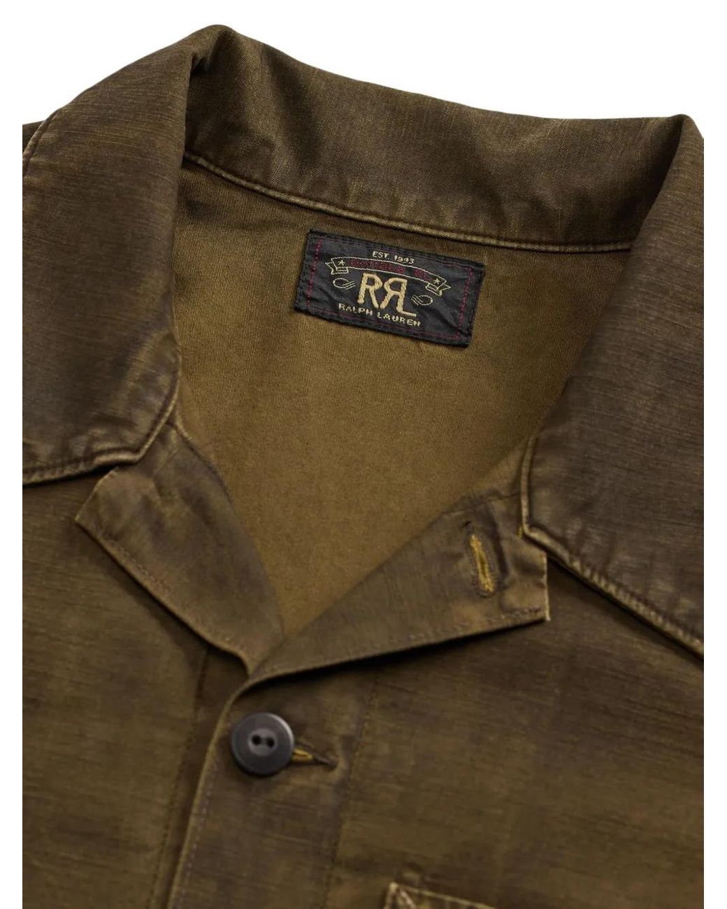 RRL Green Utility Pocket Shirt for men