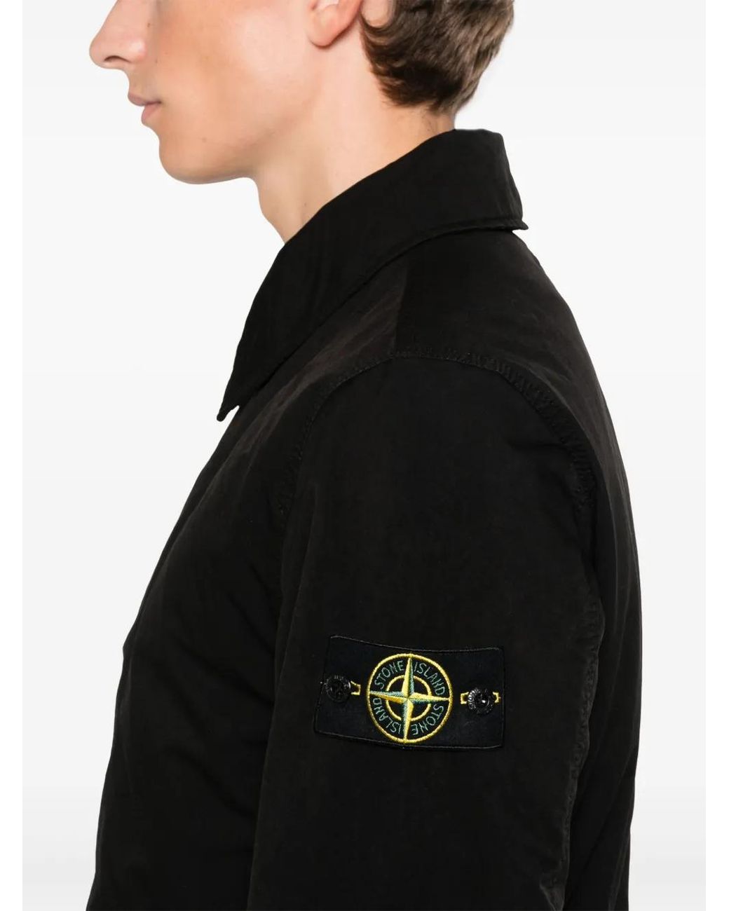 Stone Island Black David-Tc Jacket for men