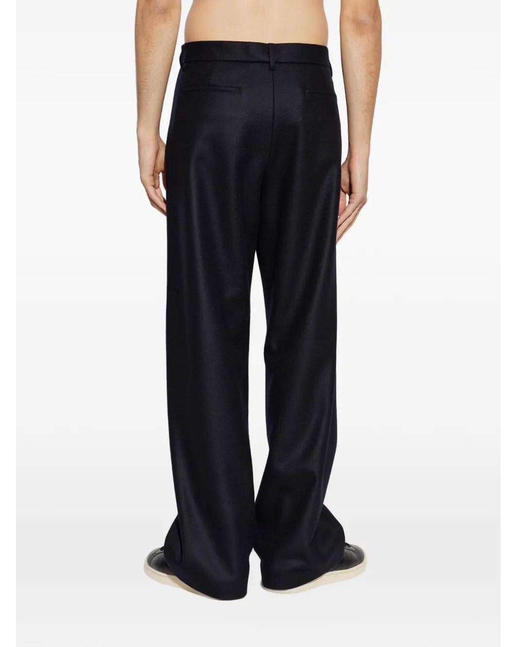 Jil Sander Blue Wool Trousers for men