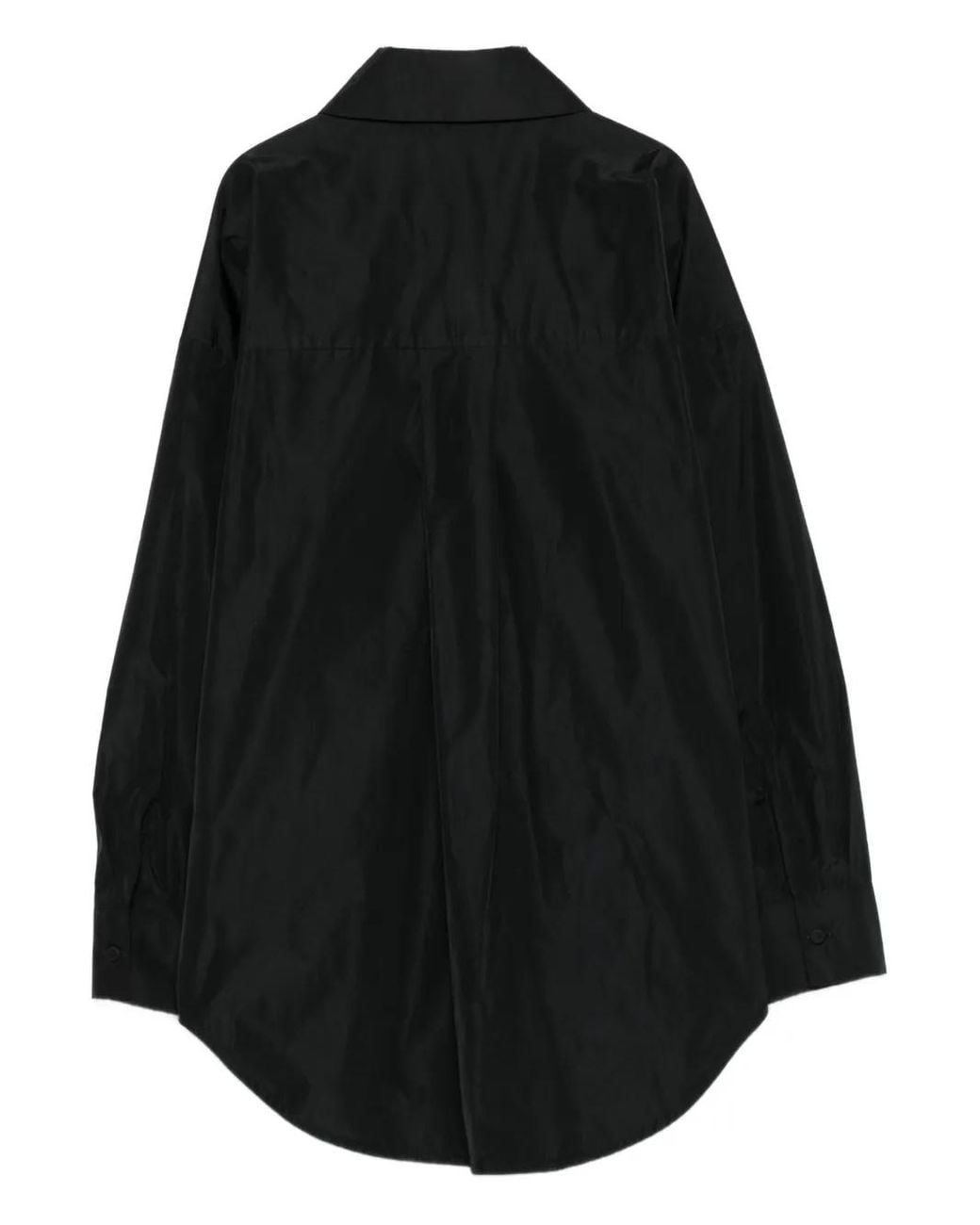 P.A.R.O.S.H. Black Taffeta Shirt