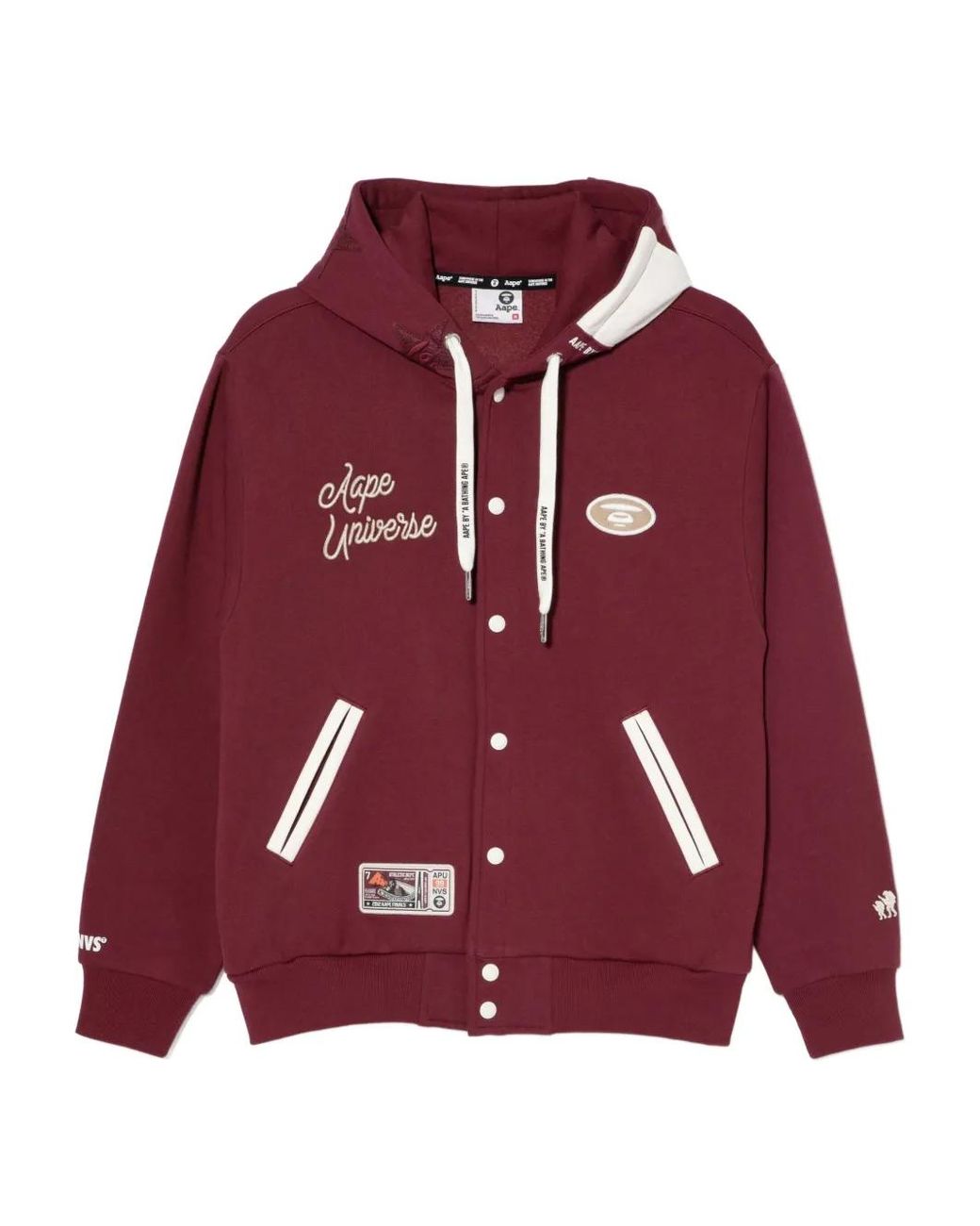 Aape By A Bathing Ape Moonface Bomberjack in het Red voor heren