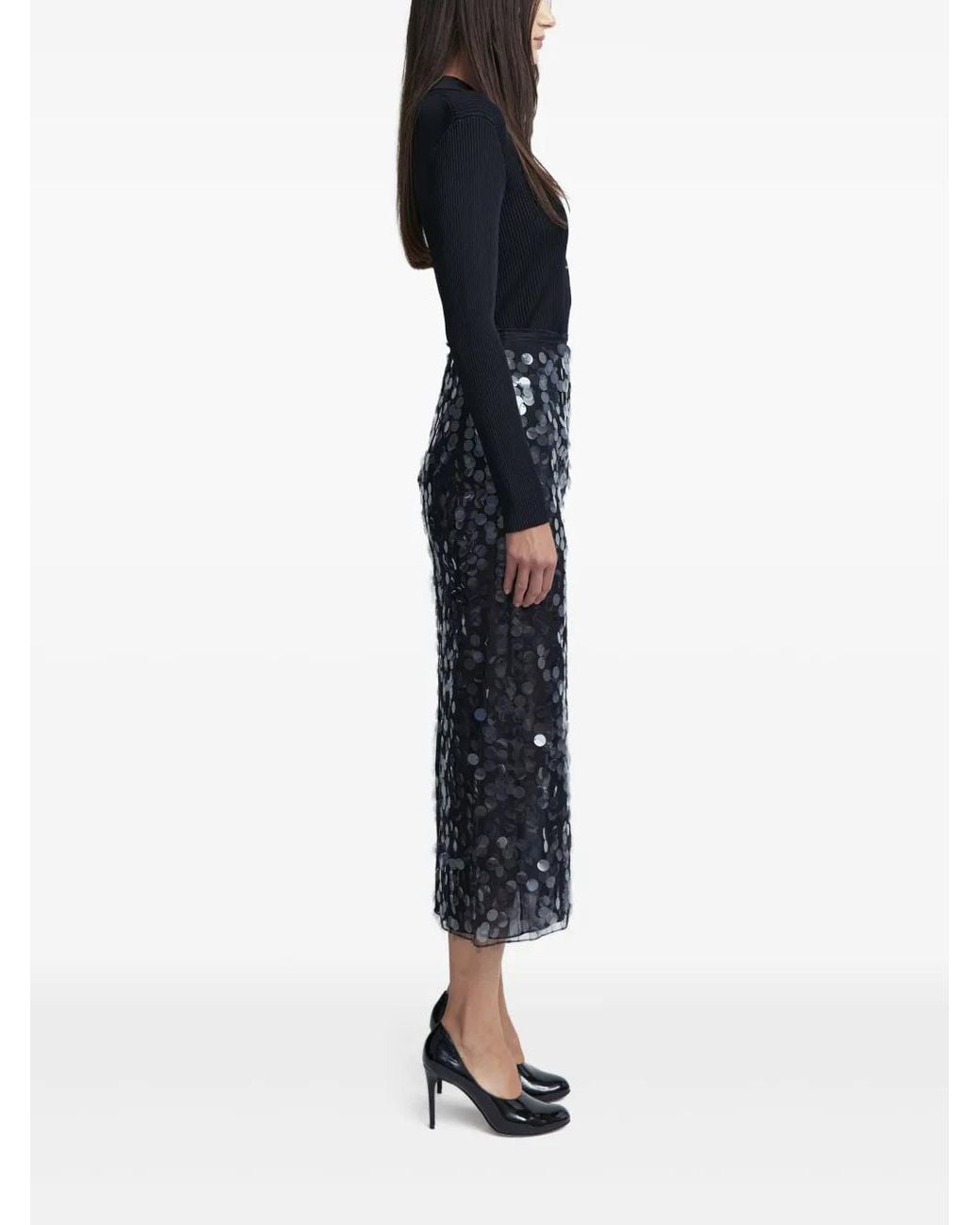 16Arlington Blue Dia Midi Skirt