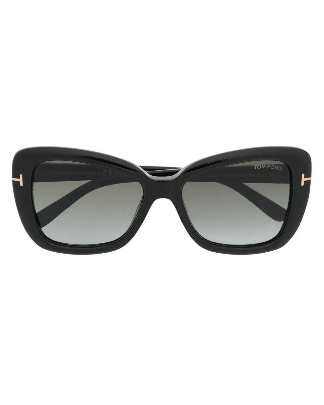 Tom Ford Black Logo-Detail Butterfly-Frame Sunglasses