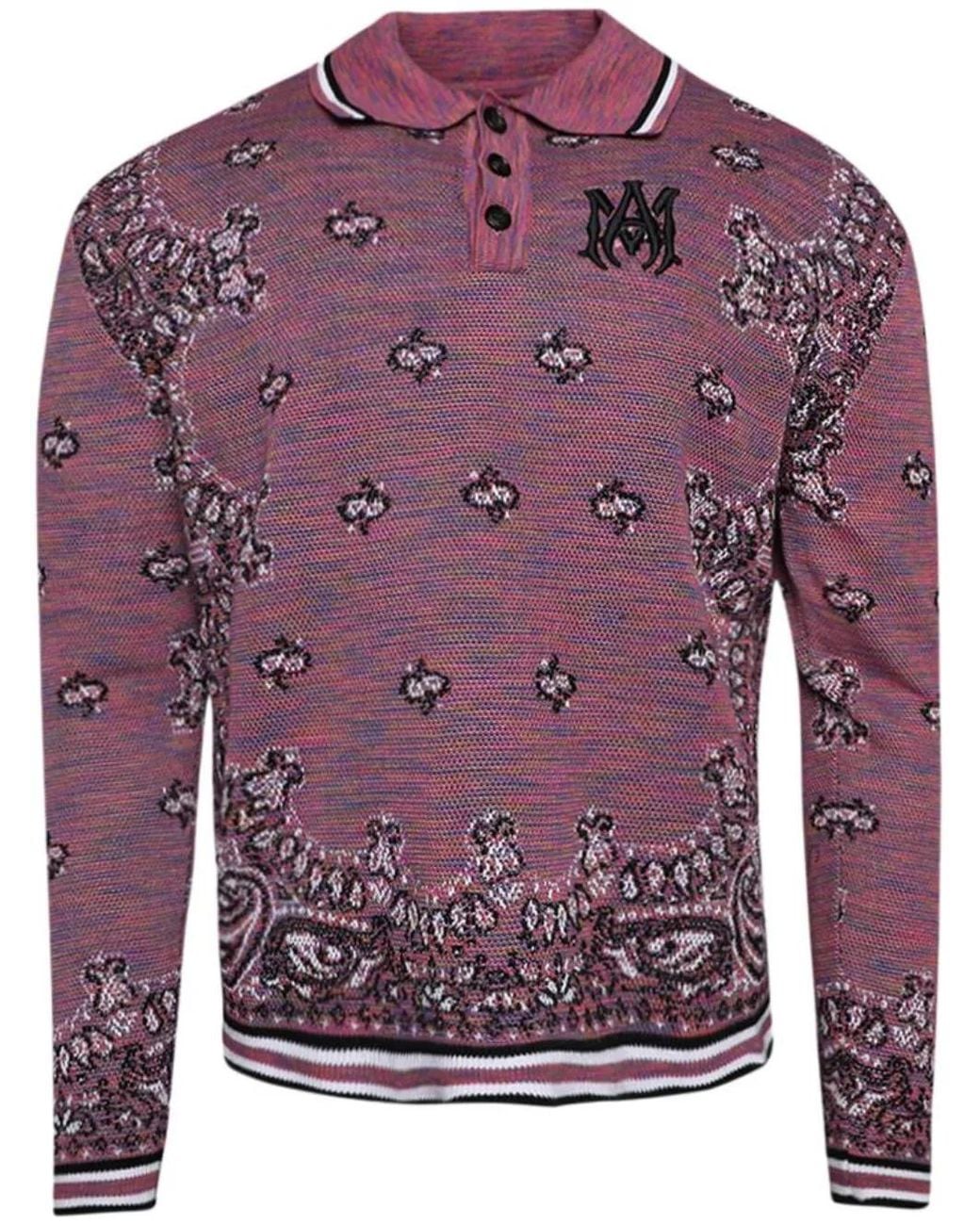 Polo Space Dye Amiri de hombre de color Purple
