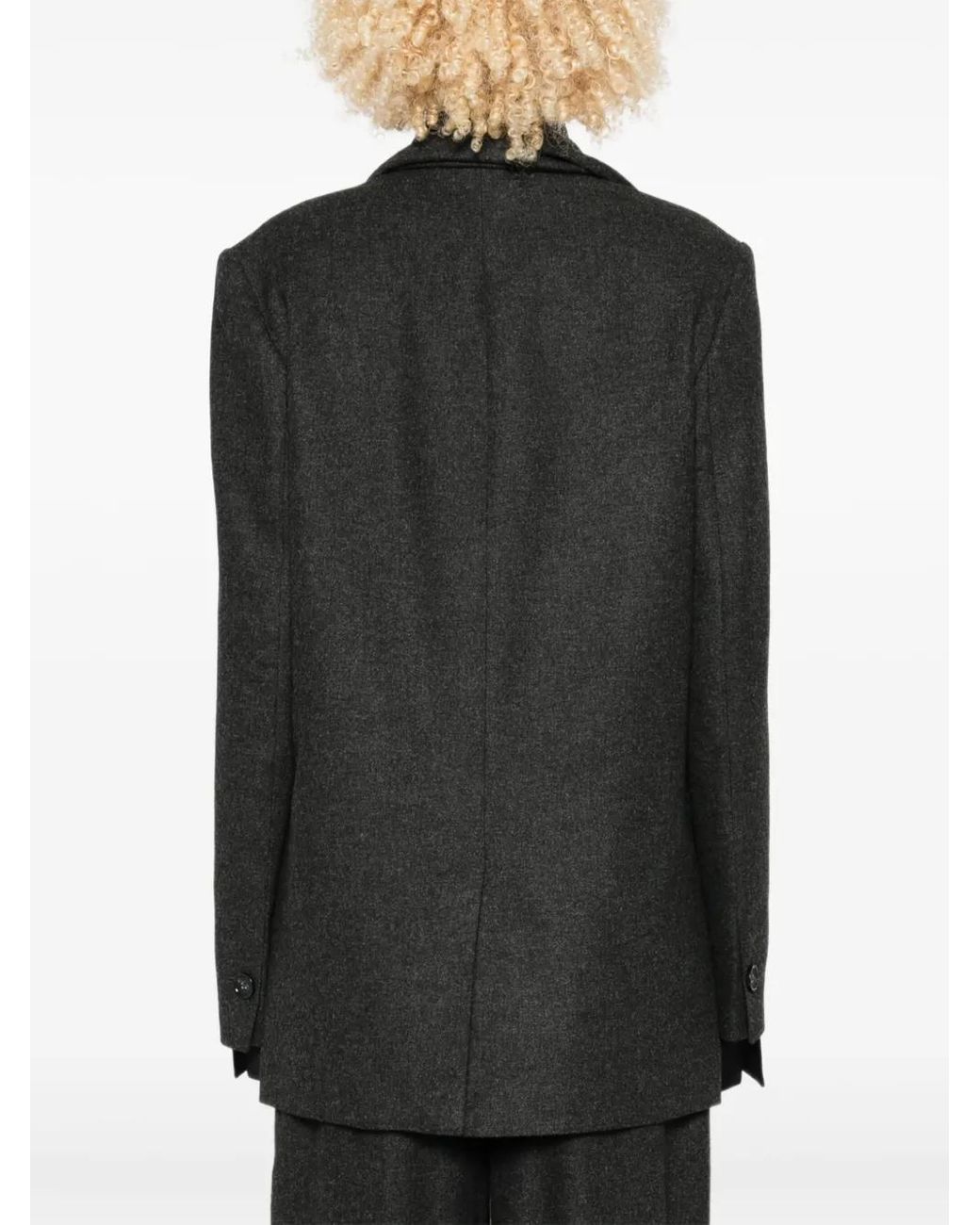 Blazer Con Botón Totême de color Black