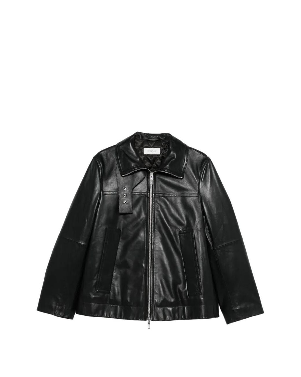 Sportmax Black Leather Jacket