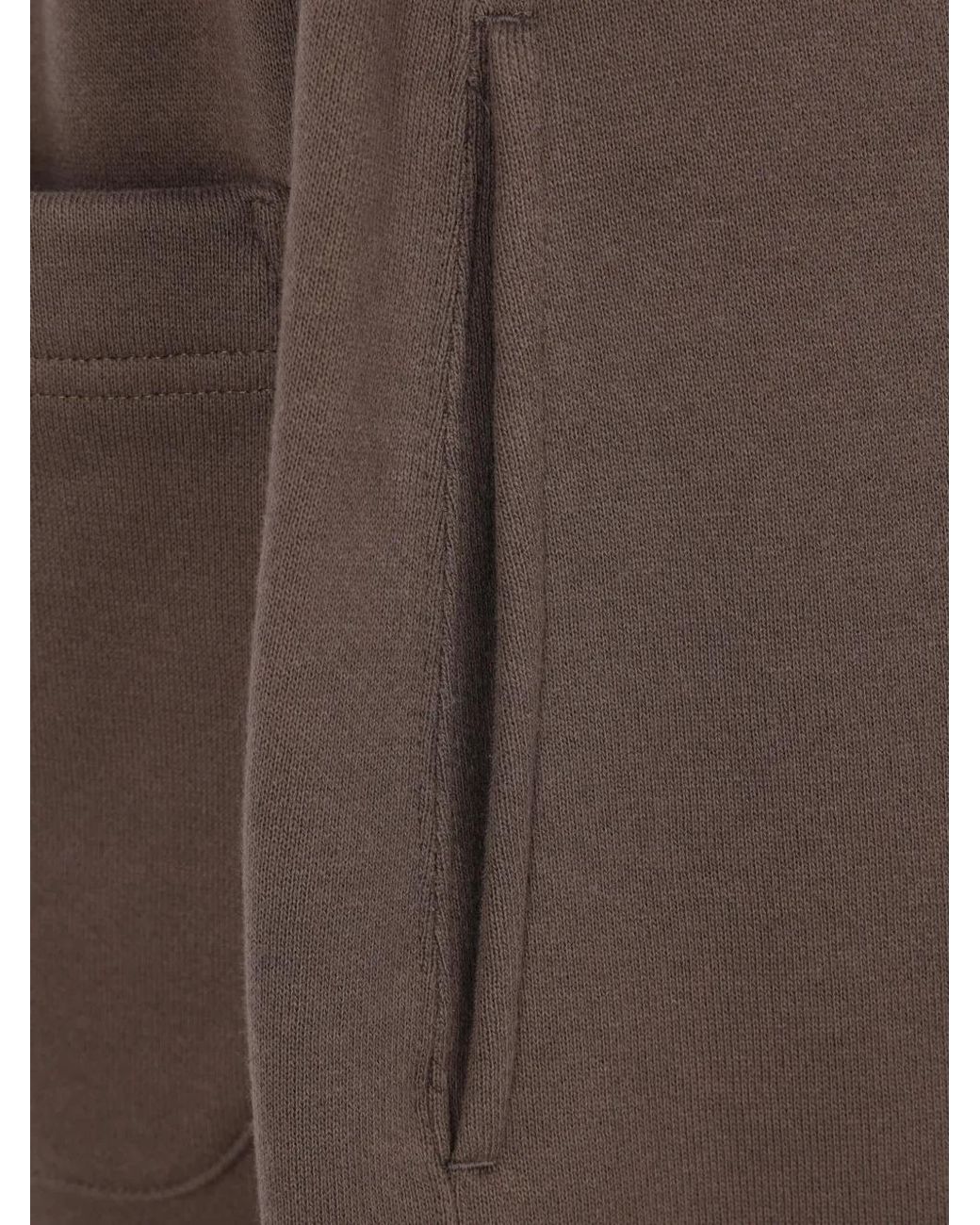 Sacai Brown Wide-Leg Drawstring Trousers for men