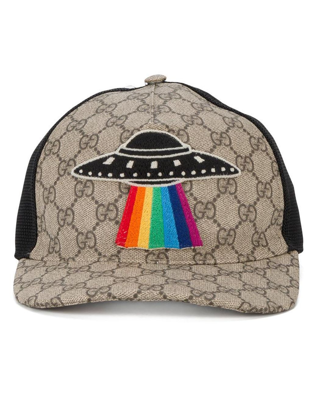 Casquette GG Supreme UFO Gucci pour homme en coloris Marron | Lyst