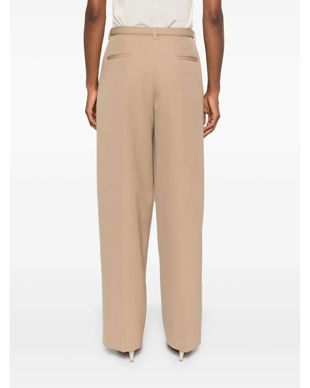 Jil Sander Natural Belted Trousers