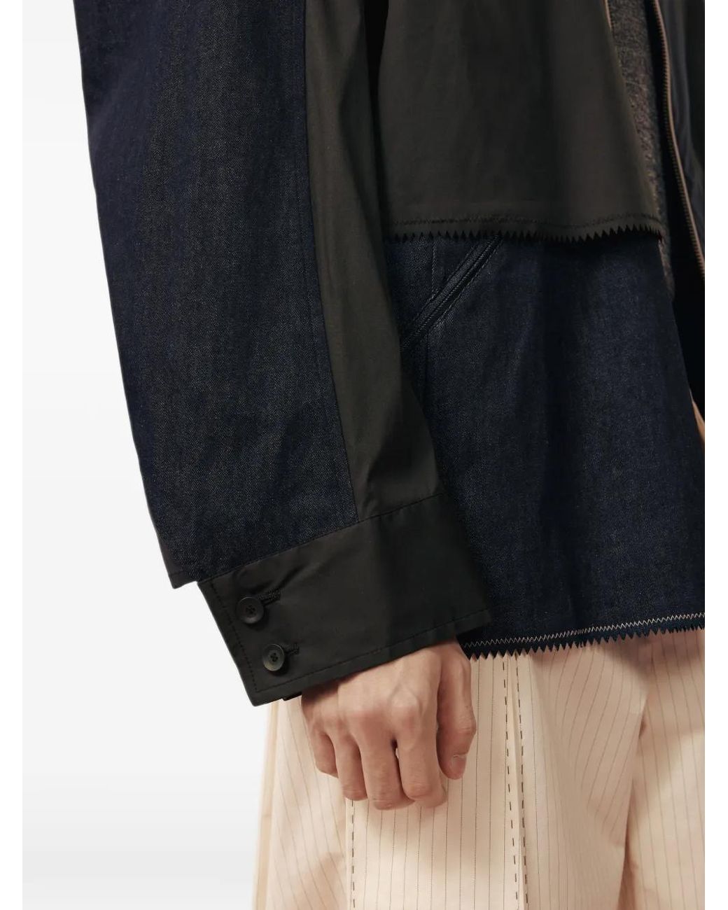 CROQUIS Black Layered Jacket for men