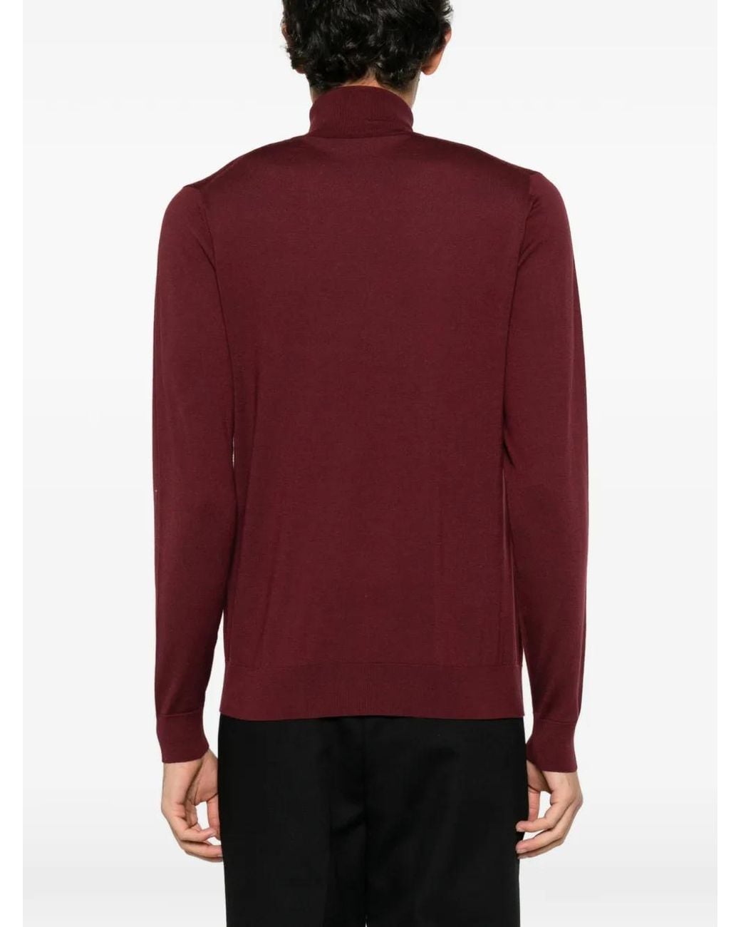 ÉPHÉMÈRE Red Roll-Neck Sweater for men